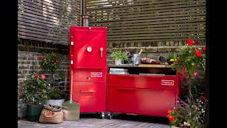 Charlie  the outdoor charcoal oven that does it all  BBQ Smoker Pizza Grill [upl. by Nessi389]