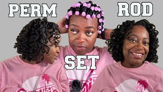 PERM ROD SET ON RELAXED HAIR The DOUX [upl. by Finer]