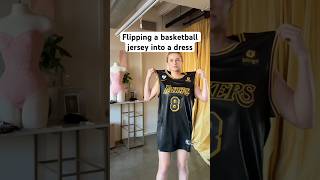 Flipping a basketball jersey into a dress [upl. by Ezri]