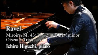 Maurice Ravel  Miroirs M 43 No 2 in EFlat Minor Oiseaux Tristes  Ichiro Higuchi piano [upl. by Tiny]