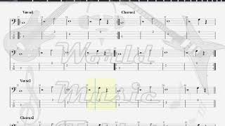 Hooverphonic Eden BASS GUITAR TAB [upl. by Jara]