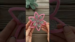 DIY Christmas Snowflake 2024 Christmas Crafts [upl. by Aoniak]