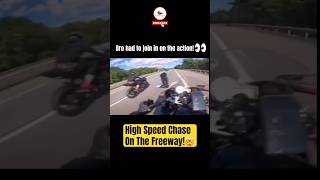 Highway Chase Two Bikers Spot Superbike Speeders amp Join the Action [upl. by Gorey]