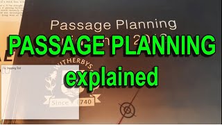 VT011 PASSAGE PLANNING [upl. by Wenonah168]