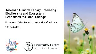 Toward a General Theory Predicting Biodiversity and Ecosystem Responses to Global Change [upl. by Ahsotan]