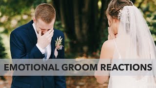 BEST Groom Reactions Youll CRY Watching These Emotional Grooms See Their Brides [upl. by Reffinej]