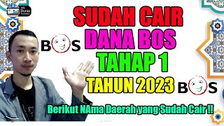 Info Terbaru Daerah yang sudah Cair Dana BOS Tahap 1 Tahun 2023 [upl. by Mattson630]