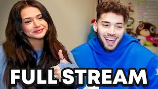 Adin Ross First Stream with His NEW Girlfriend [upl. by Atiuqnahs]