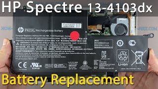 HP Spectre 134103dx Battery Replacement [upl. by Adirehs215]