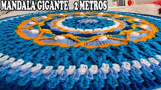 quotRETO MANDALA GIGANTEquot 38 mensajes positivos para tejer mejor  Todo en crochet [upl. by Ycnahc414]