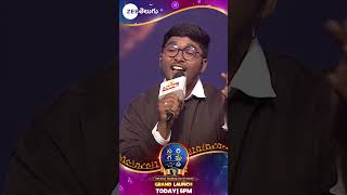 Contestant Mukesh Shorts  SAREGAMAPA Grand Launch  Today at 6PM  Zee Telugu [upl. by Gula]