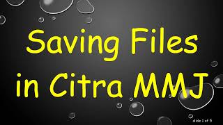 Saving Files in Citra MMJ [upl. by Burrow66]