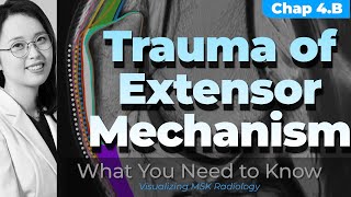 Chapter 4B⎜Overuse and acute trauma of extensor mechanism ⎜Knee MRI⎜Visualizing MSK Radiology [upl. by Enilauqcaj]