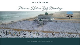 VUE AÉRIENNE DE LA PRIERE DE KORITE A YOFF DIAMALAYE [upl. by Darreg]