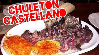 CHULETÓN DE VACUNO AL CARBÓN DE ENCINAVINO TINTO VALLADOLID [upl. by Roe]