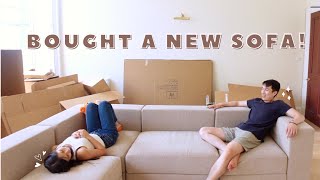 Unboxing amp Assembling 🛋️ Our New Modular Sofa  IKEA JÄTTEBO SOFA [upl. by Reniar]