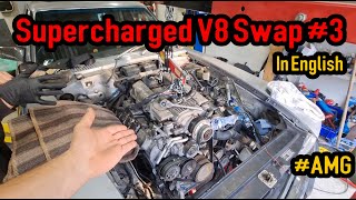 EN M113K V8 Supercharged AMG swap to Mercedes SLC 107 Part III amgpowered [upl. by Leanor]