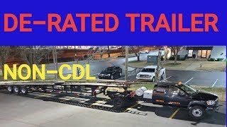 How to de rate a hotshot trailer hotshot hotshottrucking carhauler [upl. by Ledniahs]