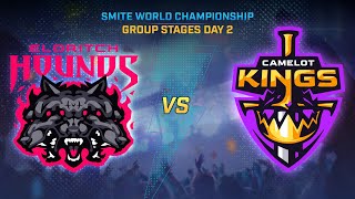 SMITE WORLD CHAMPIONSHIP Group Stages Day 2  Eldritch Hounds Vs Camelot Kings [upl. by Leksehc572]