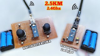 DIY 24Ghz  Remote Controller 2KM Using NRF24L01PANLA ✓ [upl. by Anires]