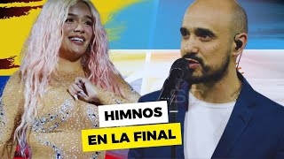 HIMNOS ARGENTINA  COLOMBIA  FINAL COPA AMERICA 2024  reaccion en vivo [upl. by Ilat3]