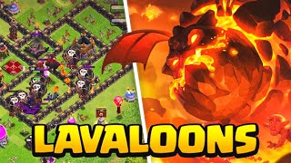 PRIMEROS ATAQUES LAVALOONS 🔥 La Estrategia más poderosa de Ayuntamiento 9 💪🏻 Clash of Clans [upl. by Squier]