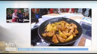 RECETTE  Cuissot de chevreuil aux poires [upl. by Aihppa]