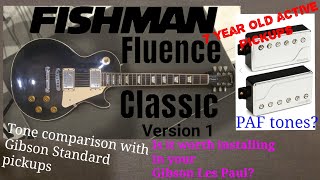 FISHMAN Fluence Classic pickups in a Gibson Les Paul Standard Is it any good [upl. by Auqinihs]