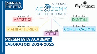 Presentata la nuova offerta formativa 20242025 dell’Academy Confartigianato Vicenza [upl. by Orecic781]