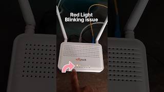 Los Red Light Blinking On Router  How To Solve Los Light Blinking issue bsnlftth ftth [upl. by Vanessa]