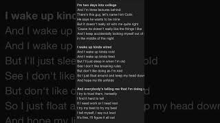 Two days into college lyrics Start it in the comments music [upl. by Rhynd]