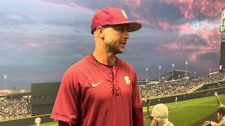 FSU Baseball  Asssitant coach Brad Vanderglas discusses working with catchers group [upl. by Llennoj]