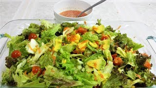 Cómo hacer una ensalada rápida y sana  ensalada saludable  como hacer ensalada de aguacate [upl. by Yrtnahc]