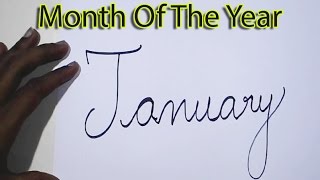 Learn To Write Month Of The Year  Month Of The Year [upl. by Tail]