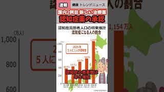 【健康 トレンド ニュース】新しい認知症治療薬承認高齢者寿命 速報 リテラシーshorts news health 認知症予防 認知症 厚労省 介護 治療薬 新薬 [upl. by Nauqal]