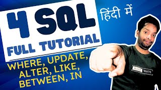 4 SQL WHERE UPDATE LIKE BETWEEN DELETE and ALTER in RealWorld Examples [upl. by Zitella]