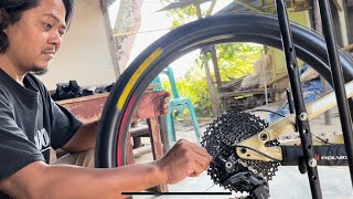 Tips Setting RD Shimano XT sepeda Polygon siskiu D7 [upl. by Dagnah116]