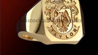 HistoricalNamescom  Family Crest Signet Rings [upl. by Pradeep985]