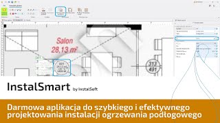 InstalSmart  nowa DARMOWA aplikacja do projektowania instalacji ogrzewania podłogowego [upl. by Essiralc447]