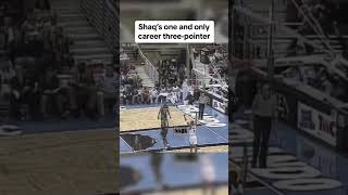 Shaq went 122 from three in his career 🥶 shorts [upl. by Ohcirej671]