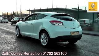 2012 Renault Megane Coupe Dynamique Tom Tom 16l White LV62XGA for sale at Toomey Renault Southend [upl. by Anahsal]