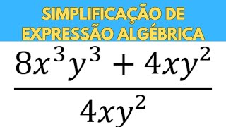 SIMPLIFICAÇÃO DE EXPRESSÕES ALGÉBRICAS [upl. by Amik]