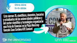 Gonzalo Sanz Cerbino La renuncia del director de Conicet que denuncio persecución ideológica [upl. by Sibel]