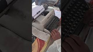 Hindi typing machine shortvideo viralvideo 0subscribers dibai aligarh [upl. by Akenom775]