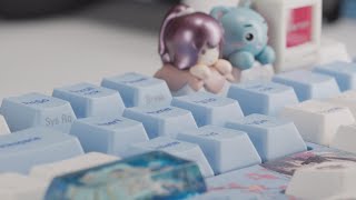 The Cutest Click Yeston X Zomoplus Sakura Series Keycap Blind Box [upl. by Ithsav]