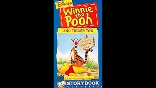 Opening to Winnie the Pooh Storybook Classics Winnie the Pooh and Tigger Too 1998 VHS [upl. by Levania]