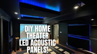 EASY DIY BACKLIT LED ACOUSTIC PANELS FOR EPIC HOME THEATER [upl. by Berni437]