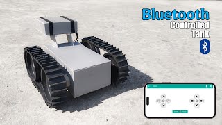 DIY BluetoothControlled RC Tank  Arduino Project by DTRAW  rctank arduinoproject arduino rc [upl. by Eniamej560]