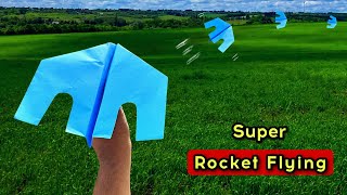 super rocket launcher flying paper rocket plane how to make a4 rocket launcher best flying plane [upl. by Eedrahc655]