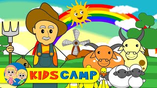 Old MacDonald had a Farm With Farm Animals  More Nursery Rhymes And Kids Songs by KidsCamp [upl. by Rehpotisrhc]